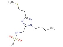 N-({1-butyl-3-[2-(methylthio)ethyl]-1H-1,2,4-triazol-5-yl}methyl)methanesulfonamide