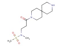 N-[3-(3,9-diazaspiro[5.5]undec-3-yl)-3-oxopropyl]-N-methylmethanesulfonamide hydrochloride