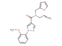 N-allyl-N-(2-furylmethyl)-1-(2-methoxyphenyl)-1H-pyrazole-4-carboxamide