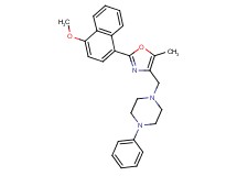 1-{[2-(4-methoxy-1-naphthyl)-5-methyl-1,3-oxazol-4-yl]methyl}-4-phenylpiperazine