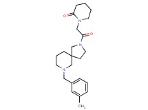 1-{2-[7-(3-methylbenzyl)-2,7-diazaspiro[4.5]dec-2-yl]-2-oxoethyl}-2-piperidinone