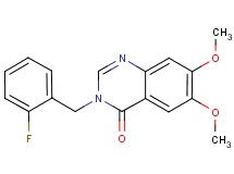 3-(2-fluorobenzyl)-6,7-dimethoxyquinazolin-4(3H)-one