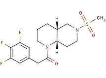 (4aR*,8aS*)-6-(methylsulfonyl)-1-[(3,4,5-trifluorophenyl)acetyl]decahydro-1,6-naphthyridine