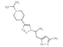 1-isopropyl-4-{1-[1-methyl-2-(3-methyl-1H-pyrazol-5-yl)ethyl]-1H-1,2,3-triazol-4-yl}piperidine