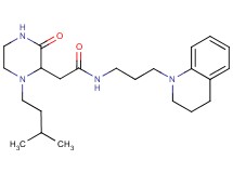 N-[3-(3,4-dihydro-1(2H)-quinolinyl)propyl]-2-[1-(3-methylbutyl)-3-oxo-2-piperazinyl]acetamide