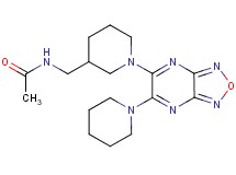 N-({1-[6-(1-piperidinyl)[1,2,5]oxadiazolo[3,4-b]pyrazin-5-yl]-3-piperidinyl}methyl)acetamide