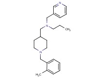 N-{[1-(2-methylbenzyl)-4-piperidinyl]methyl}-N-(3-pyridinylmethyl)-1-propanamine