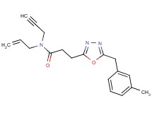 N-allyl-3-[5-(3-methylbenzyl)-1,3,4-oxadiazol-2-yl]-N-2-propyn-1-ylpropanamide
