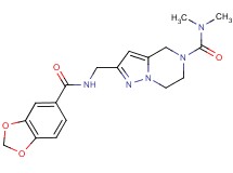 2-{[(1,3-benzodioxol-5-ylcarbonyl)amino]methyl}-N,N-dimethyl-6,7-dihydropyrazolo[1,5-a]pyrazine-5(4H)-carboxamide