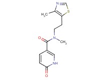 N-methyl-N-[2-(4-methyl-1,3-thiazol-5-yl)ethyl]-6-oxo-1,6-dihydropyridine-3-carboxamide