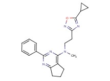 N-[2-(5-cyclopropyl-1,2,4-oxadiazol-3-yl)ethyl]-N-methyl-2-phenyl-6,7-dihydro-5H-cyclopenta[d]pyrimidin-4-amine