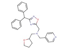 1-[3-(diphenylmethyl)-1,2,4-oxadiazol-5-yl]-N-(4-pyridinylmethyl)-N-(tetrahydro-2-furanylmethyl)methanamine