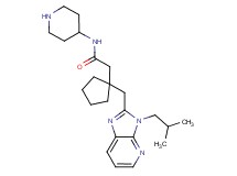 2-{1-[(3-isobutyl-3H-imidazo[4,5-b]pyridin-2-yl)methyl]cyclopentyl}-N-4-piperidinylacetamide dihydrochloride