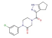 1-(3-chlorophenyl)-4-(1,4,5,6-tetrahydrocyclopenta[c]pyrazol-3-ylcarbonyl)-2-piperazinone