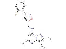 N-{[3-(2-fluorophenyl)-5-isoxazolyl]methyl}-2,3,5-trimethylpyrazolo[1,5-a]pyrimidin-7-amine