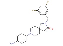 8-(4-aminocyclohexyl)-2-(3,5-difluorobenzyl)-2,8-diazaspiro[4.5]decan-3-one dihydrochloride