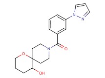 9-[3-(1H-pyrazol-1-yl)benzoyl]-1-oxa-9-azaspiro[5.5]undecan-5-ol