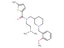 N-[2-(dimethylamino)ethyl]-N-{[1-(2-methoxybenzyl)-3-piperidinyl]methyl}-5-methyl-2-thiophenecarboxamide
