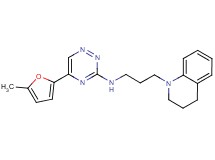 N-[3-(3,4-dihydro-1(2H)-quinolinyl)propyl]-5-(5-methyl-2-furyl)-1,2,4-triazin-3-amine