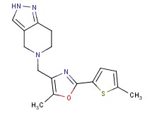 5-{[5-methyl-2-(5-methyl-2-thienyl)-1,3-oxazol-4-yl]methyl}-4,5,6,7-tetrahydro-2H-pyrazolo[4,3-c]pyridine
