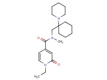 1-ethyl-N-methyl-2-oxo-N-{[1-(1-piperidinyl)cyclohexyl]methyl}-1,2-dihydro-4-pyridinecarboxamide