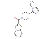 1-(1-benzothien-2-ylcarbonyl)-4-(1-ethyl-1H-imidazol-2-yl)piperidine