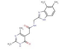 N-[(4,5-dimethyl-1H-benzimidazol-2-yl)methyl]-2-(2,4-dimethyl-6-oxo-1,6-dihydropyrimidin-5-yl)acetamide