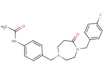 N-(4-{[4-(4-fluorobenzyl)-5-oxo-1,4-diazepan-1-yl]methyl}phenyl)acetamide