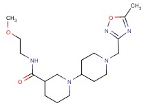 N-(2-methoxyethyl)-1'-[(5-methyl-1,2,4-oxadiazol-3-yl)methyl]-1,4'-bipiperidine-3-carboxamide
