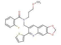2-fluoro-N-(3-methoxypropyl)-N-{[6-(2-thienyl)[1,3]dioxolo[4,5-g]quinolin-7-yl]methyl}benzamide