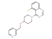 5-fluoro-4-[4-(pyridin-3-ylmethoxy)piperidin-1-yl]quinazoline