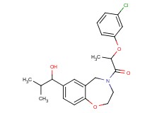 1-{4-[2-(3-chlorophenoxy)propanoyl]-2,3,4,5-tetrahydro-1,4-benzoxazepin-7-yl}-2-methyl-1-propanol