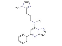 N-methyl-N-[3-(1-methyl-1H-imidazol-2-yl)propyl]-5-phenylpyrazolo[1,5-a]pyrimidin-7-amine