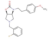 (3aS*,6aR*)-5-(2-fluorobenzyl)-3-[2-(4-methoxyphenyl)ethyl]hexahydro-2H-pyrrolo[3,4-d][1,3]oxazol-2-one