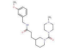 N-(3-methoxybenzyl)-3-{1-[(4-methylpiperazin-1-yl)carbonyl]piperidin-3-yl}propanamide