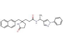 3-[2-(2-naphthylmethyl)-5-oxo-2-pyrrolidinyl]-N-[1-(1-phenyl-1H-pyrazol-4-yl)ethyl]propanamide