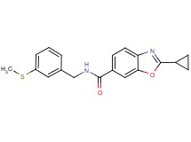 2-cyclopropyl-N-[3-(methylthio)benzyl]-1,3-benzoxazole-6-carboxamide