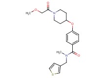 4-{[1-(methoxyacetyl)-4-piperidinyl]oxy}-N-methyl-N-(3-thienylmethyl)benzamide