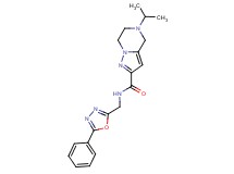 5-isopropyl-N-[(5-phenyl-1,3,4-oxadiazol-2-yl)methyl]-4,5,6,7-tetrahydropyrazolo[1,5-a]pyrazine-2-carboxamide