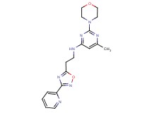 6-methyl-2-morpholin-4-yl-N-[2-(3-pyridin-2-yl-1,2,4-oxadiazol-5-yl)ethyl]pyrimidin-4-amine