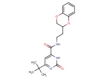 6-tert-butyl-N-[2-(2,3-dihydro-1,4-benzodioxin-2-yl)ethyl]-2-oxo-2,3-dihydropyrimidine-4-carboxamide