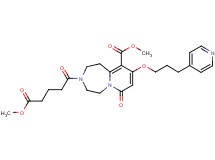methyl 3-(5-methoxy-5-oxopentanoyl)-7-oxo-9-[3-(4-pyridinyl)propoxy]-1,2,3,4,5,7-hexahydropyrido[1,2-d][1,4]diazepine-10-carboxylate