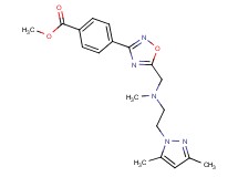 methyl 4-(5-{[[2-(3,5-dimethyl-1H-pyrazol-1-yl)ethyl](methyl)amino]methyl}-1,2,4-oxadiazol-3-yl)benzoate