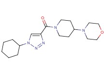 4-{1-[(1-cyclohexyl-1H-1,2,3-triazol-4-yl)carbonyl]-4-piperidinyl}morpholine