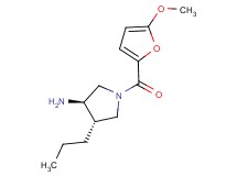 (3R*,4S*)-1-(5-methoxy-2-furoyl)-4-propylpyrrolidin-3-amine
