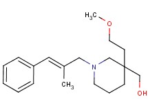 {3-(2-methoxyethyl)-1-[(2E)-2-methyl-3-phenyl-2-propen-1-yl]-3-piperidinyl}methanol