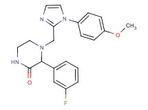 3-(3-fluorophenyl)-4-{[1-(4-methoxyphenyl)-1H-imidazol-2-yl]methyl}piperazin-2-one