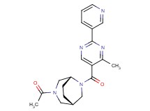 (1S*,5R*)-3-acetyl-6-[(4-methyl-2-pyridin-3-ylpyrimidin-5-yl)carbonyl]-3,6-diazabicyclo[3.2.2]nonane