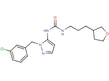 N-[1-(3-chlorobenzyl)-1H-pyrazol-5-yl]-N'-[3-(tetrahydrofuran-3-yl)propyl]urea