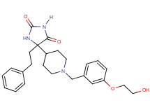 5-{1-[3-(2-hydroxyethoxy)benzyl]-4-piperidinyl}-5-(2-phenylethyl)-2,4-imidazolidinedione